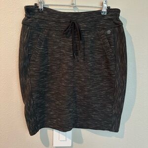 Prana Charcoal Knit Pencil Skirt with Adjustable Waist